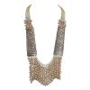 German Silver Turkish Beaded Necklace_Golden&Silver
